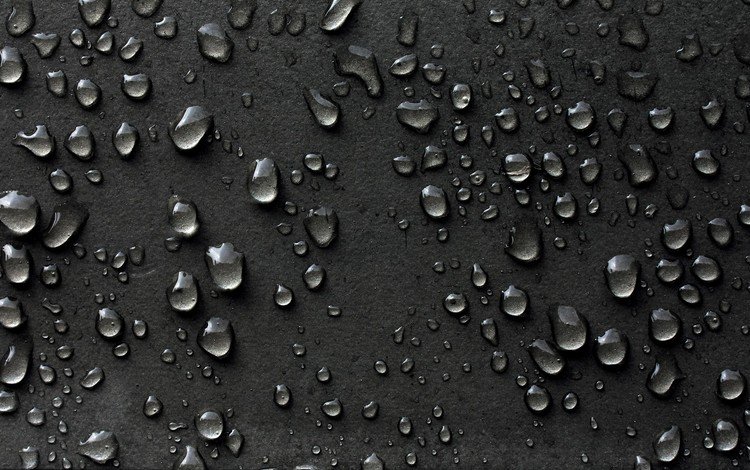 вода, текстура, макро, капли, черный фон, поверхность, капли воды, water, texture, macro, drops, black background, surface, water drops