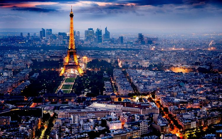 париж, эйфелева башня, городской пейзаж, огни города, paris, eiffel tower, the urban landscape