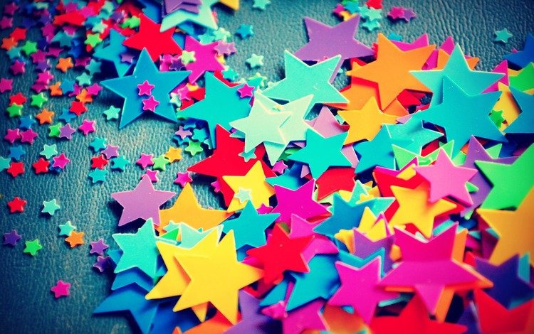 звезды, звездочки, цветные, разноцветное, большие, маленькие, stars, colored, colorful, large, small