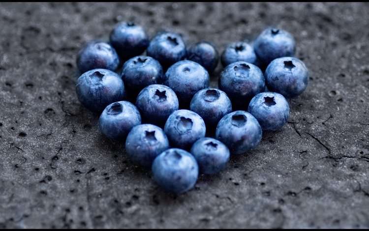 макро, форма, сердце, ягоды, черника, голубика, macro, form, heart, berries, blueberries