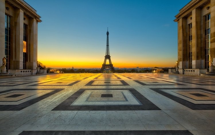 париж, франция, площадь, эйфелева башня, paris, france, area, eiffel tower