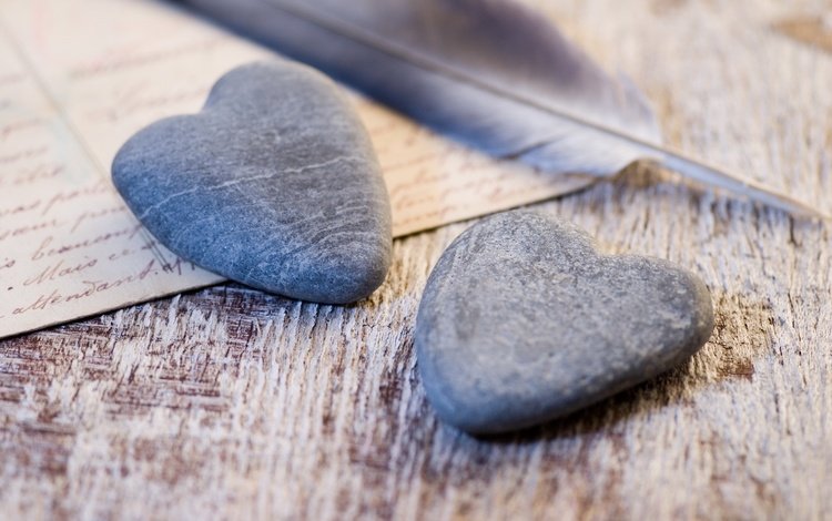камни, настроение, сердце, письмо, перо, камушки, каменные сердечки, символ любви, stones, mood, heart, letter, pen, stone hearts, a symbol of love