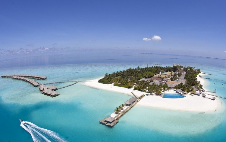 пляж, остров, бунгало, тропики, мальдивы, beach, island, bungalow, tropics, the maldives