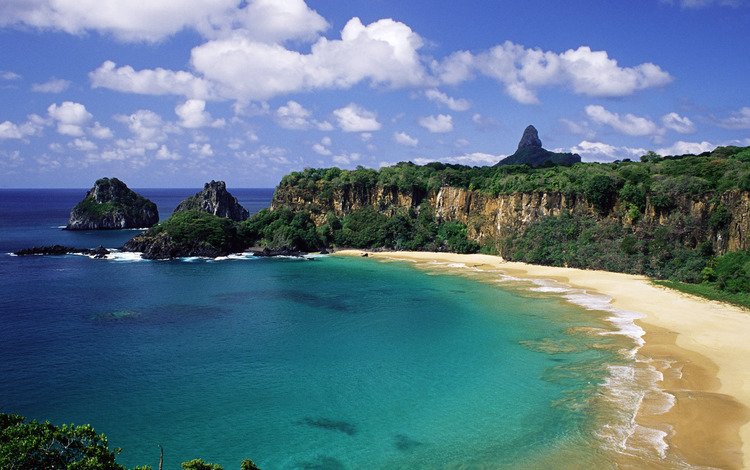 скалы, природа, море, песок, пляж, океан, бразилия, тропики, rocks, nature, sea, sand, beach, the ocean, brazil, tropics