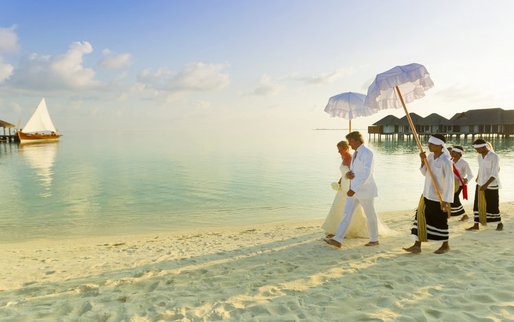 пляж, свадьба, тропики, мальдивы, beach, wedding, tropics, the maldives