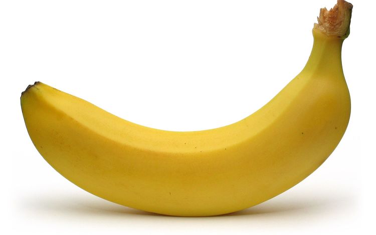 желтый, фрукты, белый фон, банан, бананы, yellow, fruit, white background, banana, bananas