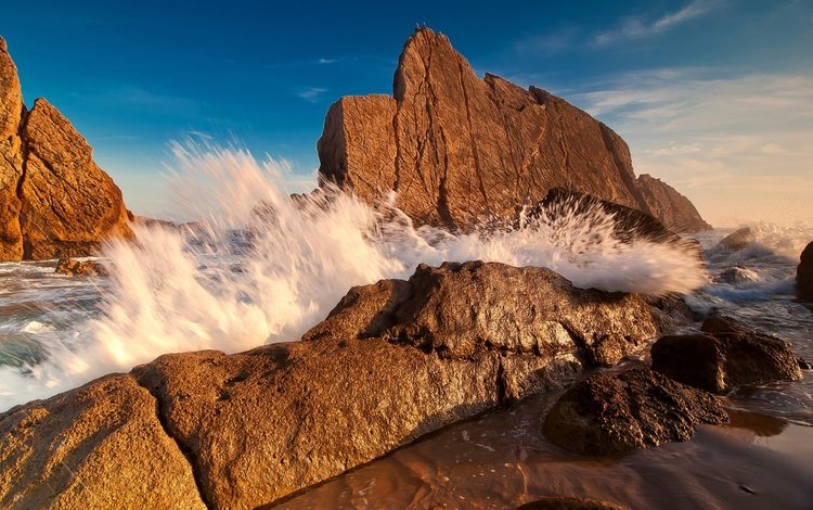 скалы, камни, берег, море, волна, прибой, шторм, rocks, stones, shore, sea, wave, surf, storm
