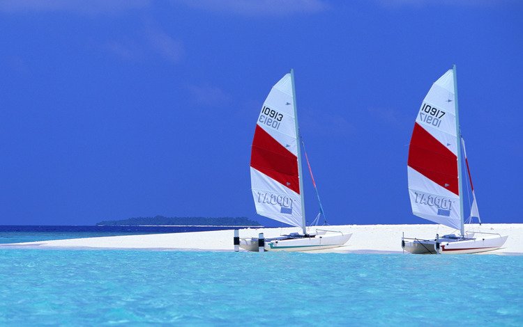 пляж, яхты, тропики, мальдивы, beach, yachts, tropics, the maldives