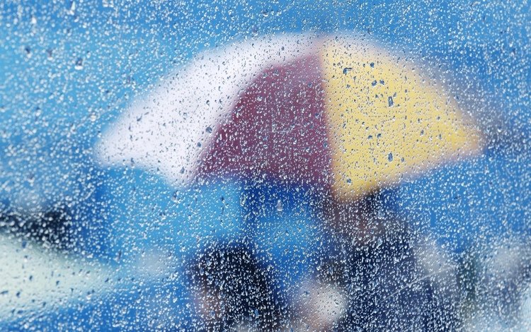 капли, размытость, дождь, зонт, стекло, зонтик, drops, blur, rain, umbrella, glass