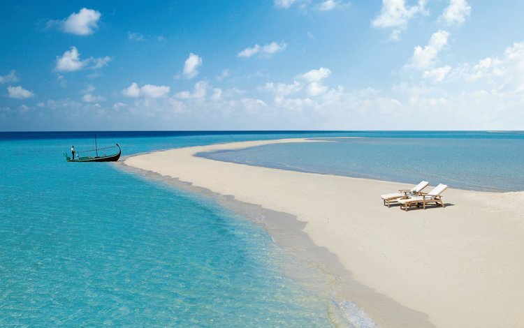 пляж, лодка, тропики, мальдивы, beach, boat, tropics, the maldives