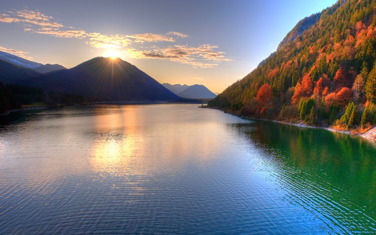 озеро, горы, солнце, солнцеозеро, lake, mountains, the sun, cancionero