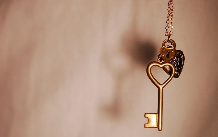 макро, брелок, фон, цепочка, замок, ключ, сердце, тень, любовь, украшение, macro, keychain, background, chain, castle, key, heart, shadow, love, decoration