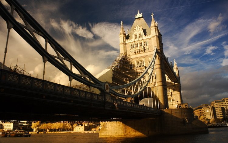 река, лондон, город, англия, тауэрский мост, river, london, the city, england, tower bridge