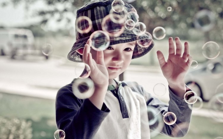 настроение, дети, мальчик, мыльные пузыри, mood, children, boy, bubbles