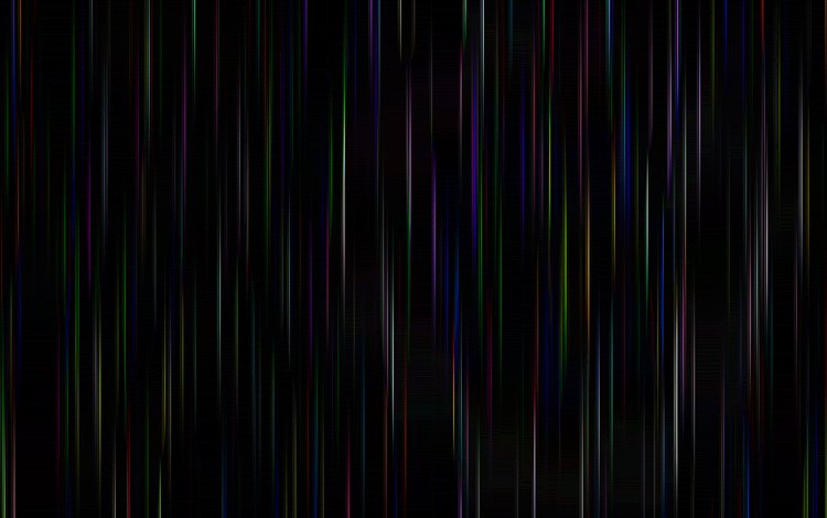 разноцветные линии, на черном фоне, colored lines, on a black background