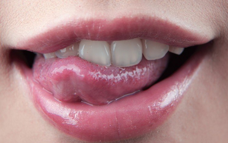 девушка, губы, лицо, зубки, язычок, girl, lips, face, teeth, tongue