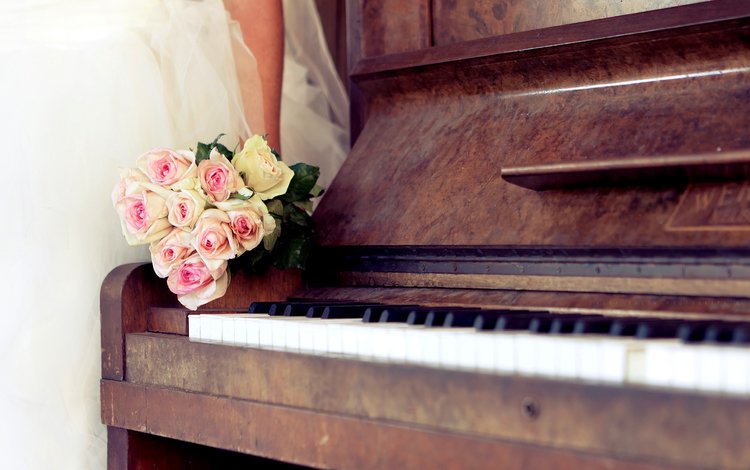 rozy, buket, svadba, пионино, дощечка, pianino, plate
