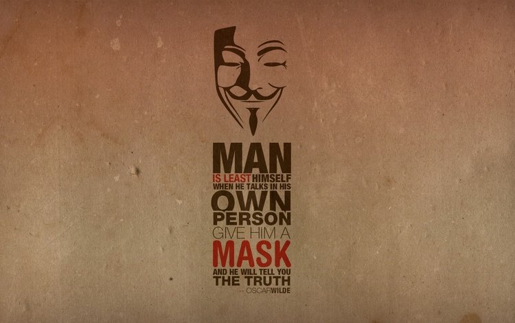 аноним, maska, tekstura, nadpis, citata, anonimus, anonymous