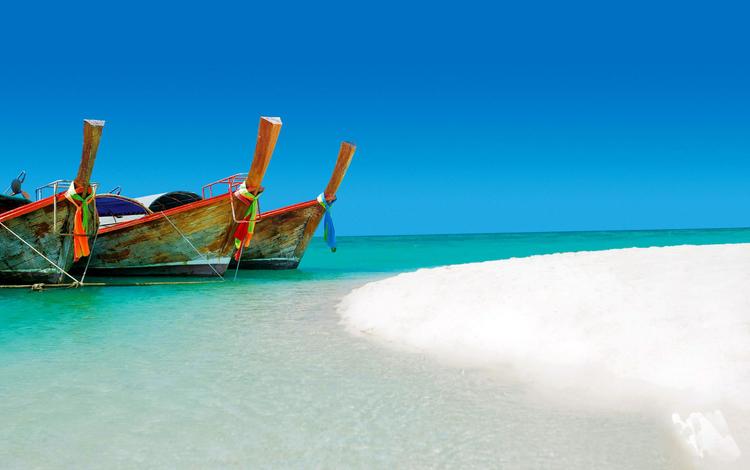 пляж, лодки, таиланд, тропики, beach, boats, thailand, tropics