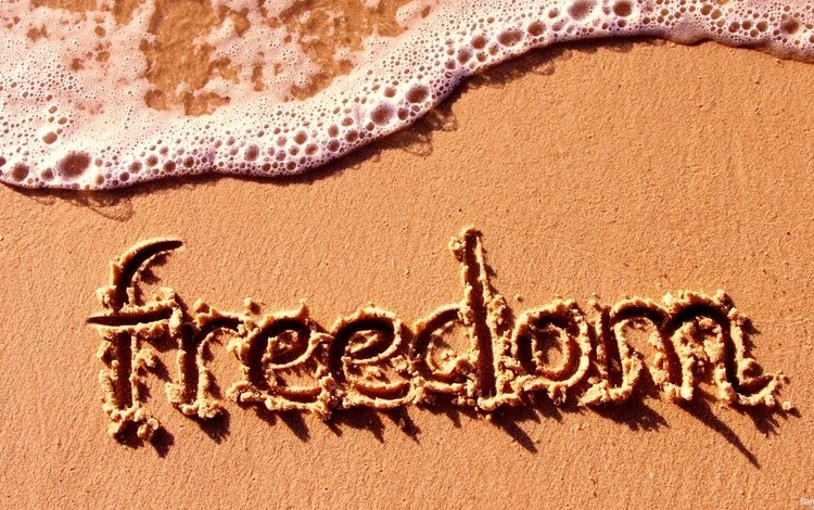 свобода, еще, pesok, nadpis, svoboda, pena, freedom, more, sand