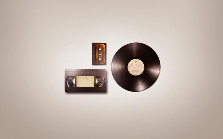 аудио, minimalizm, kassety, plastinka, video, audio