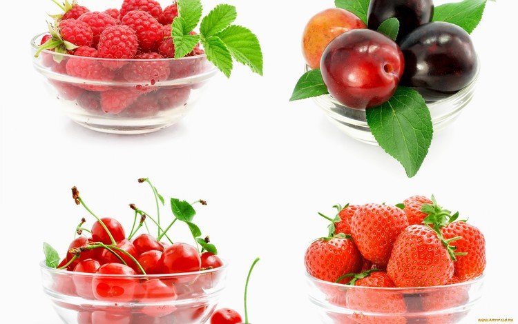 малина, клубника, ягоды, вишня, слива, raspberry, strawberry, berries, cherry, drain