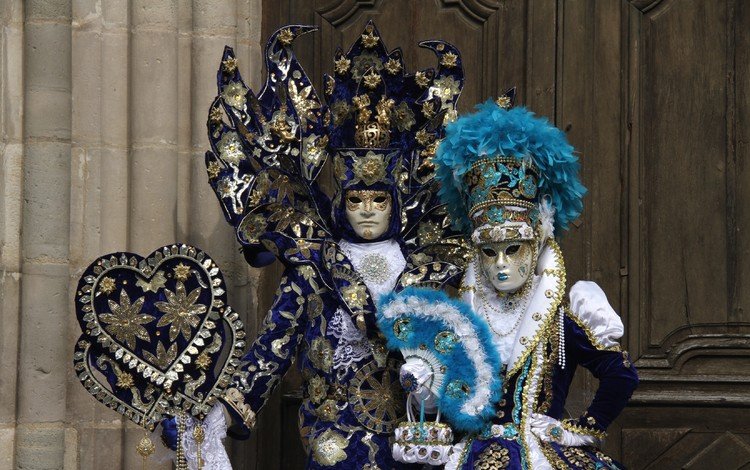 венеция, костюмы, маски, карнавал, карнавальные, carnevale ди венеция обои, venice, costumes, mask, carnival, carnevale di venezia wallpaper