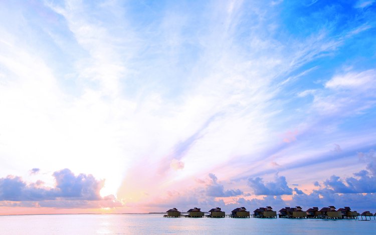 море, отдых, бунгало, тропики, мальдивы, sea, stay, bungalow, tropics, the maldives