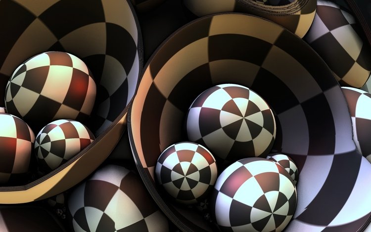 шары, погружение, форма. 3d-графика, balls, dip, form. 3d graphics