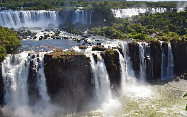 водопад, в о д о п а д ы игуасу, waterfall, n o p a d s iguazu