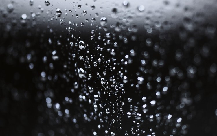 вода, капли, черный фон, стекло, поверхность, мокрое, water, drops, black background, glass, surface, wet