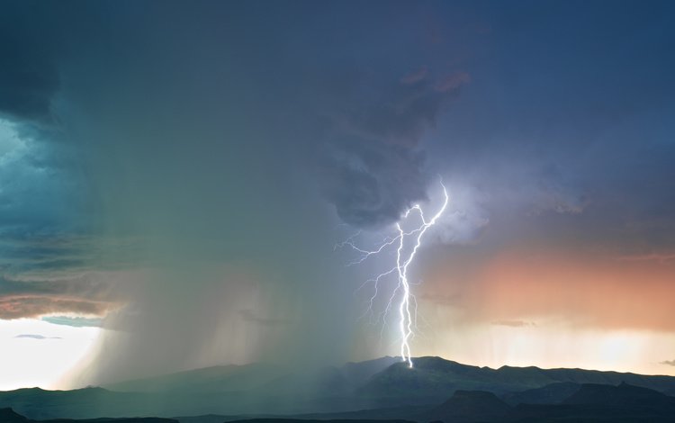 горы, буря, молния, шторм, стихия, mountains, storm, lightning, element