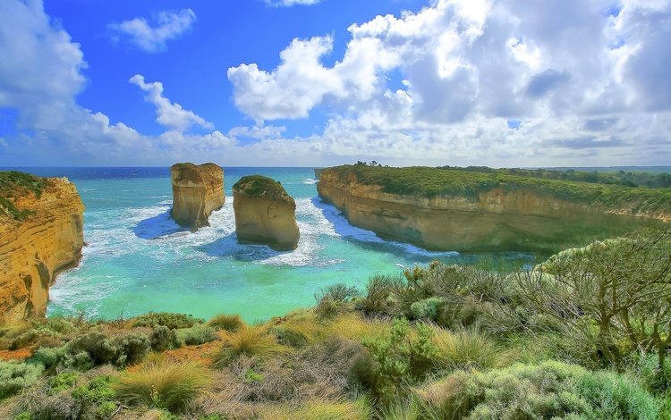 скалы, берег, пейзаж, океан, австралия, rocks, shore, landscape, the ocean, australia