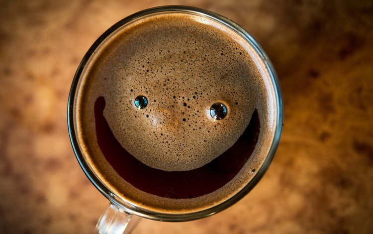 макро, напиток, кофе, чашка, пена, смайл, macro, drink, coffee, cup, foam, smile