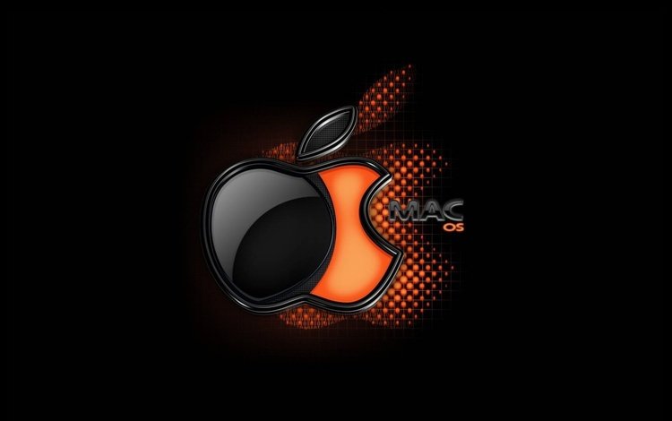 фон, черный, логотип, мак, яблоко, брэнд, ос, background, black, logo, mac, apple, brand, os