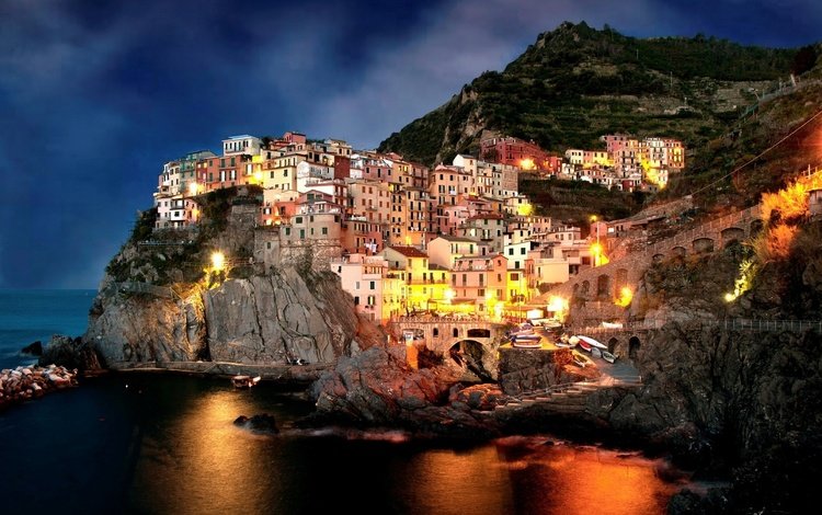 скалы, город, побережье, дома, италия, амальфи, rocks, the city, coast, home, italy, amalfi
