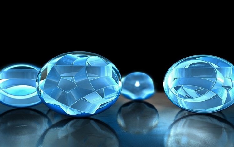 синие шары, blue balls