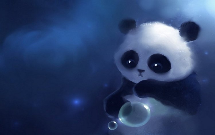 панда, медведь, пузыри, панда с шариком, panda, bear, bubbles, panda with a ball