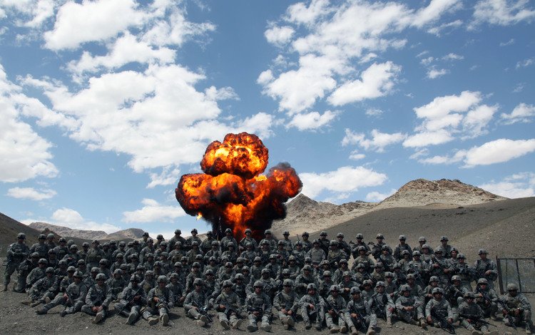 мужчины, взрыв, армии, афганистан, военная, marines, men, the explosion, army, afghanistan, military