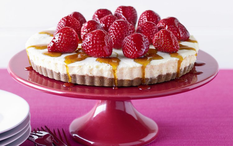 клубника, ягоды, торт, десерт, пирог, пирожное, strawberry, berries, cake, dessert, pie
