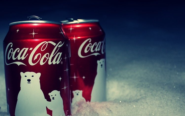 снег, напиток, кока-кола, баночка, кола, snow, drink, coca-cola, jar, cola