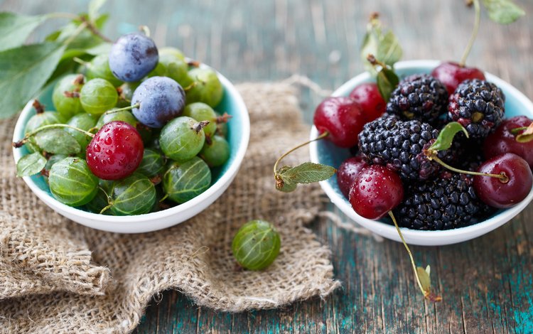 ягода, вишня, сливы, julia khusainova, ежевика крыжовник, berry, cherry, plum, blackberry gooseberry