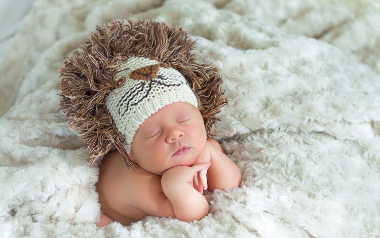 ребенок, шапка, одеяло, лев, малыш, младенец, вязанная, child, hat, blanket, leo, baby, knitted