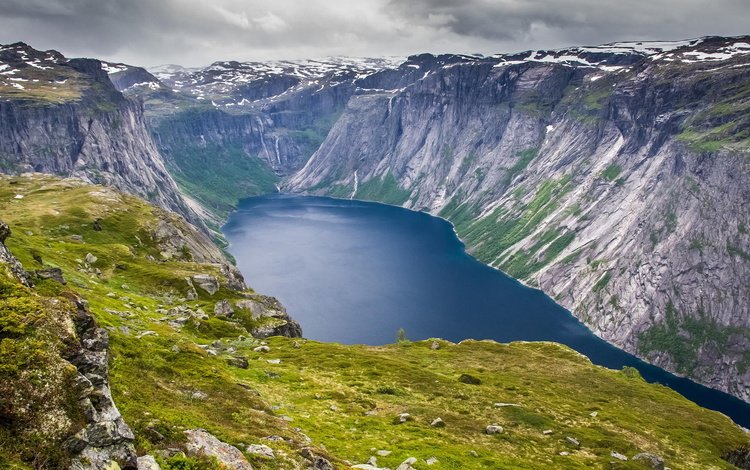 озеро, горы, пейзаж, норвегия, озеро рингедалсватн, lake, mountains, landscape, norway, the lake engelsman