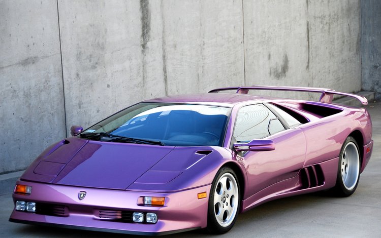 сиреневый, бетон, ламборгини, диабло, diablo se30, lilac, concrete, lamborghini, diablo