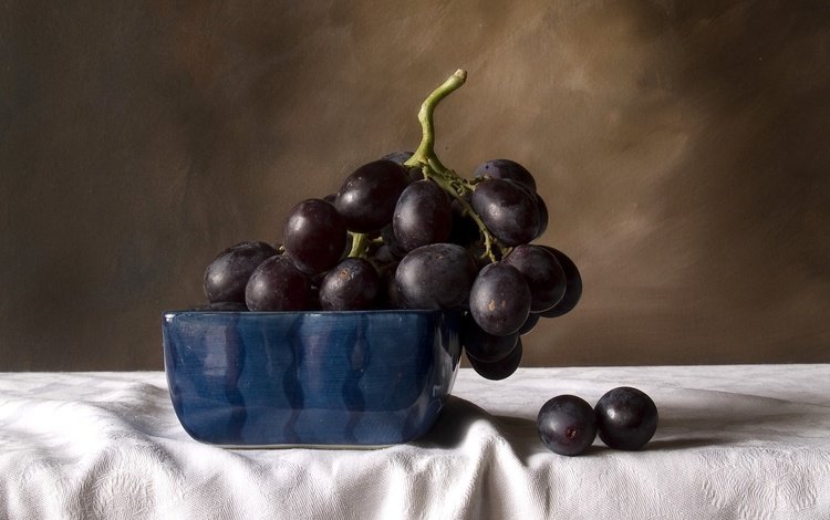 виноград, фрукты, черный, натюрморт, grapes, fruit, black, still life