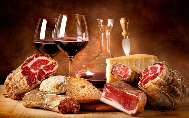 сыр, вино, мясо, красное, колбаса, салями, копчености, копчения, cheese, wine, meat, red, sausage, salami, smoked