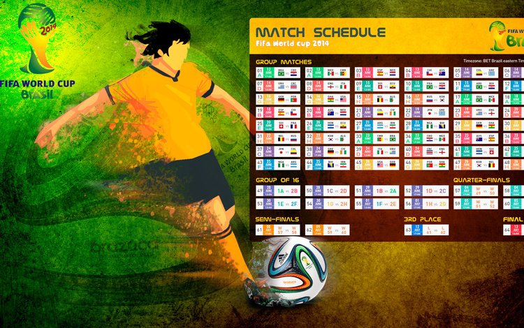 бразилия, чемпинат мира по футболу 2014, таблица матчей, расписание, brazil, chempionat world cup 2014, table matches, schedule
