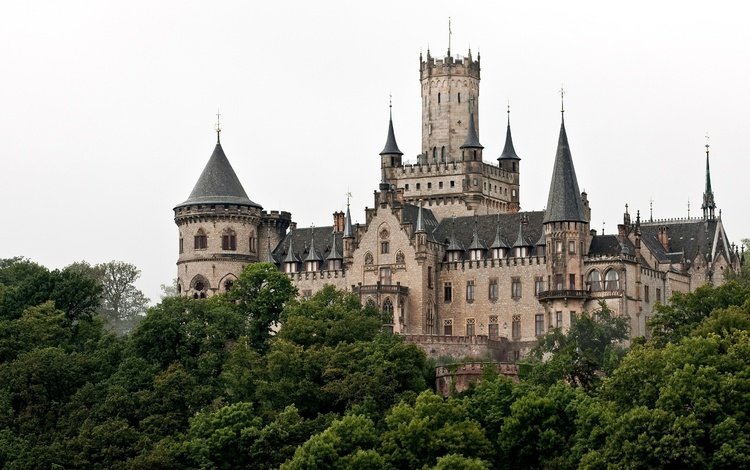 башни, германия, marienburg castle, hannover, ганновер, неоготический, мариенбург, tower, germany, hanover, neo-gothic, marienburg