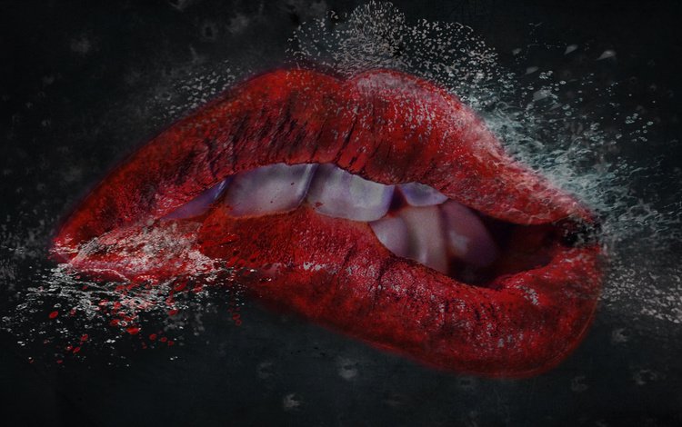 закушенные губы, zameshannye lips